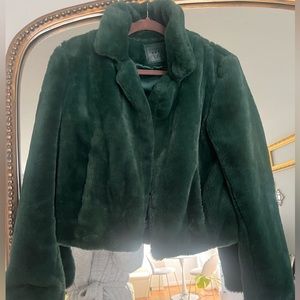 Blank NYC green cropped jacket